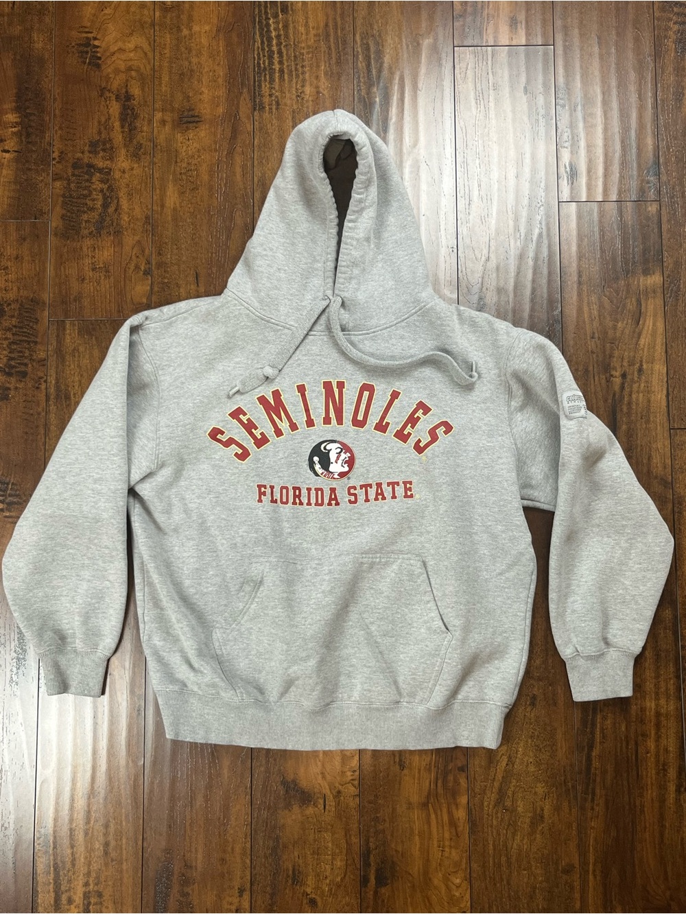 COLOSSEUM Florida State Seminoles Hoodie Gray Cotton Blend Pullover FSU Men’s L.